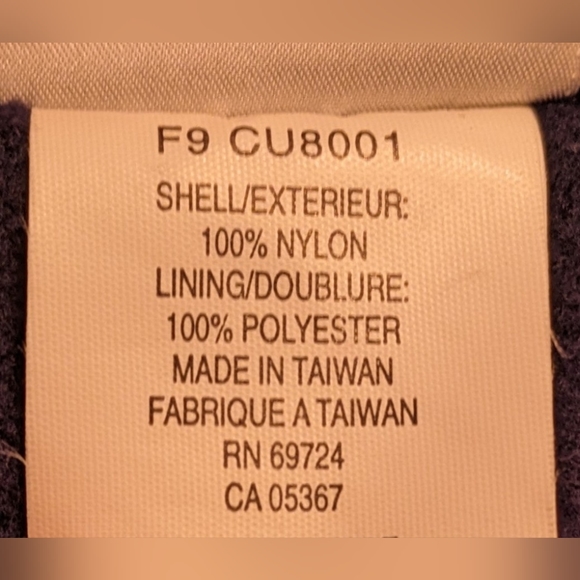 EUC Columbia blue nylon water resistant outer & warm navy fleece inner ear muff - Picture 8 of 8